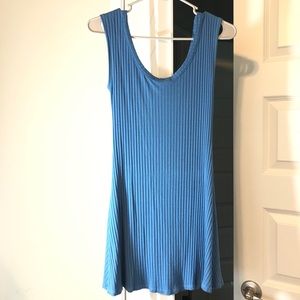 Forever21 blue pleated mini dress adorable